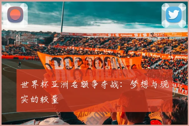 世界杯亚洲名额争夺战:梦想与现实的较量